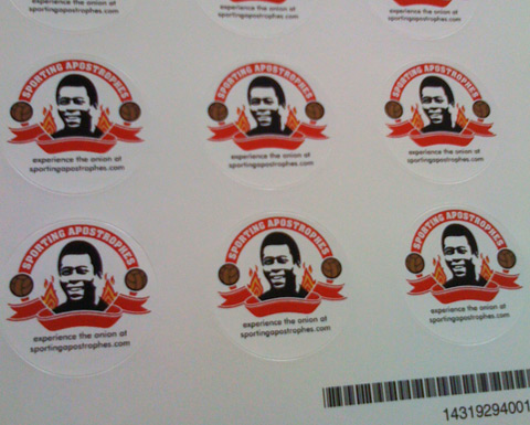 Sporting Apostrophes Stickers